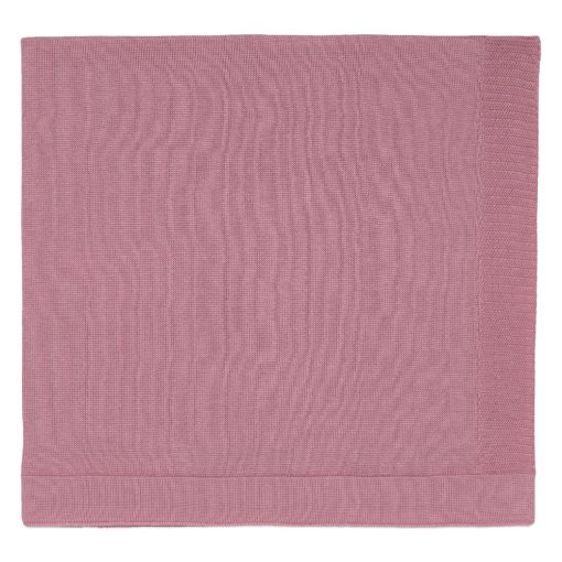Manta Tricot Feminina – Rosa Prata
