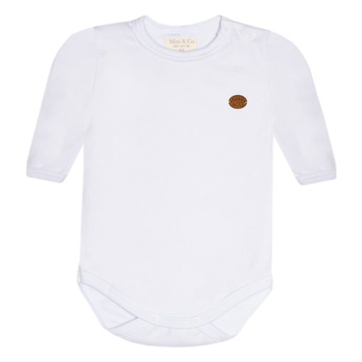 Body Manga Longa Avulso Suedine - Branco