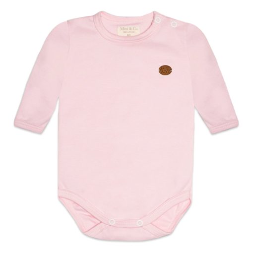Body Manga Longa Avulso Suedine - Rosa