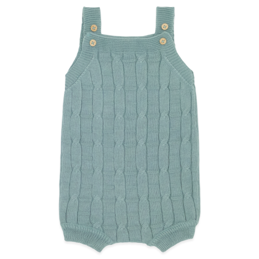Body Banho de Sol Trançado Tricot - Verde Unissex
