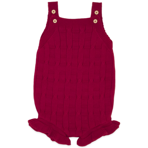Body Banho de Sol Trançado Tricot - Vermelho Feminino