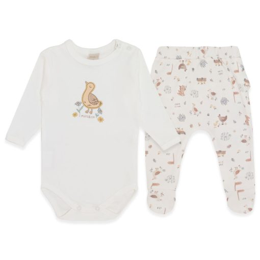 Conjunto Body Manga Longa Bordado e Mijão Babadinho Suedine Feminino – Fazendinha