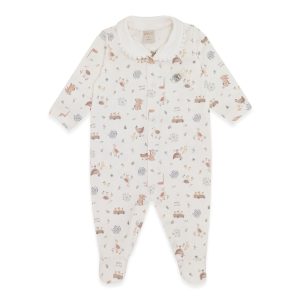 Macacão Manga Longa Estampado com Gola Bipartida Suedine Feminino –  Fazendinha