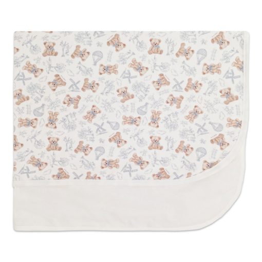 Manta com Forro Avulsa Estampada Ursinhos Masculina – Urso Provençal