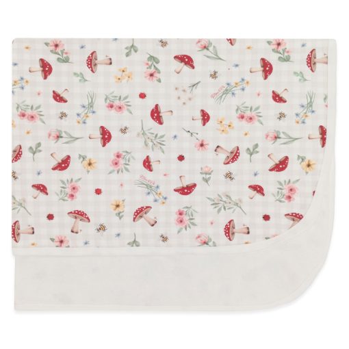 Manta com Forro Avulsa Estampada Feminina – Cogumelos