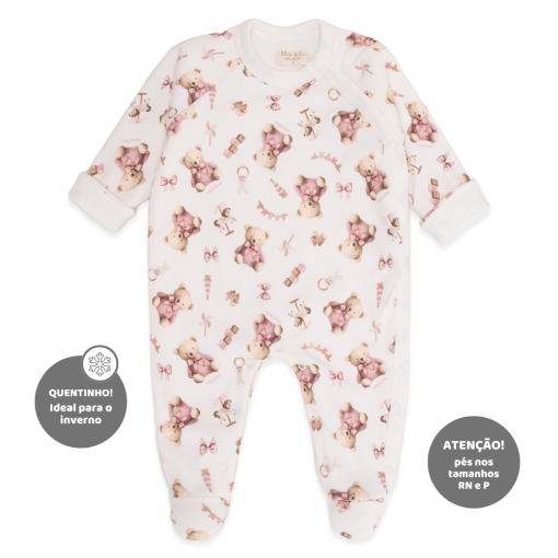 Macacão Manga Longa Forrado Suedine e Soft Feminino –  Brinquedos