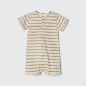 Macacão Curto Botões Listrado Hering - Masculino