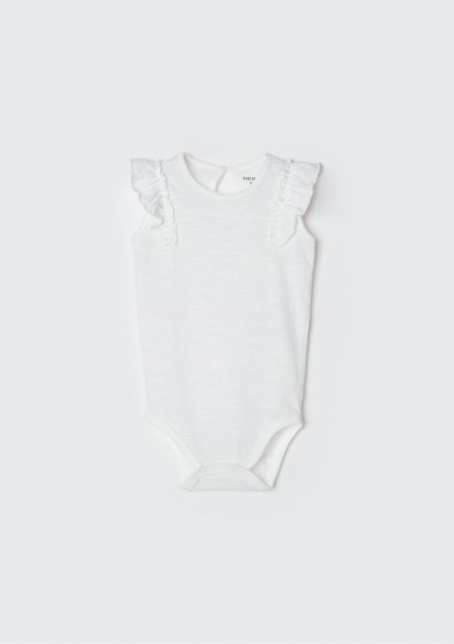 Body Regata Babado Amarelo Hering - Feminino