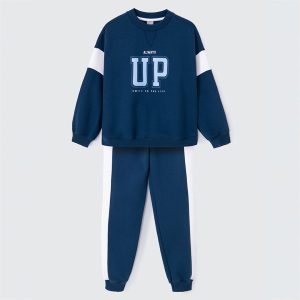 Conjunto de Blusão com Calça Always UP Azul Hering - Masculino
