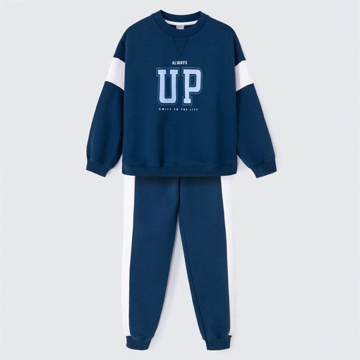 Conjunto de Blusão com Calça Always UP Azul Hering - Masculino