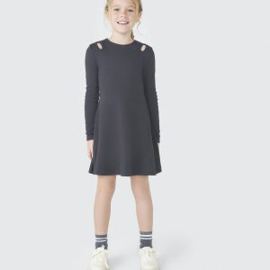 Vestido Manga Longa Preto Hering - Feminino