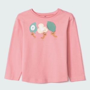 Blusa Manga Longa Estampada Formiguinhas Rosa Hering - Feminina