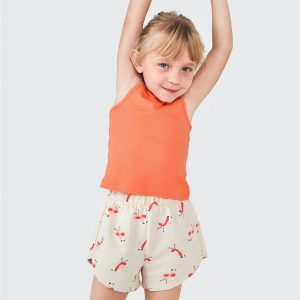 Shorts Estampado Flamingos Hering - Feminino