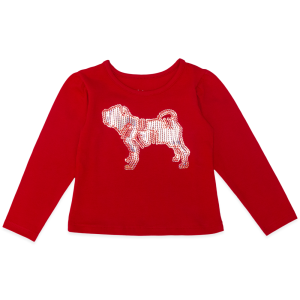 Camiseta Manga Longa Cotton Bordada Lantelouja Vermelha Charpey - Feminina