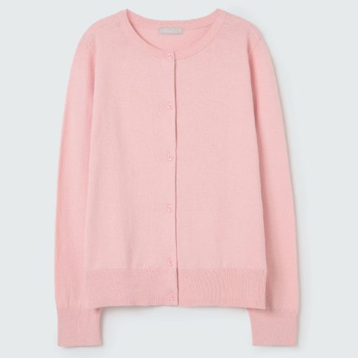 Cardigan em Tricot Rosa Hering - Feminino