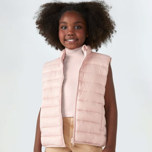 Colete Puffer Hering Rosa - Feminino