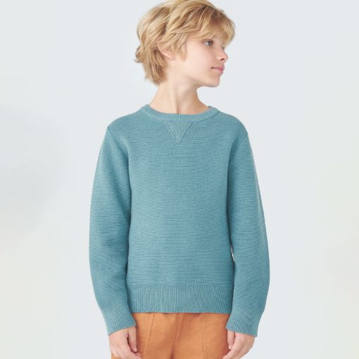 Blusão Manga Longa Tricot Verde Hering - Masculino