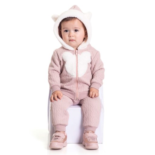 Conjunto Casaco Matelasse Bebê Grão Randa Mundu - Feminino