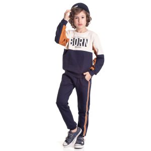 Conjunto Manga Longa Moletom Born Linho Forte Randa Mundu - Masculino