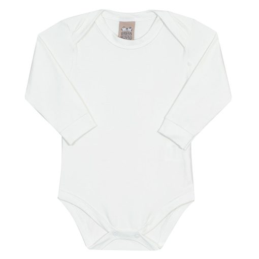 Body Manga Longa Off White Randa Mundu - Unissex