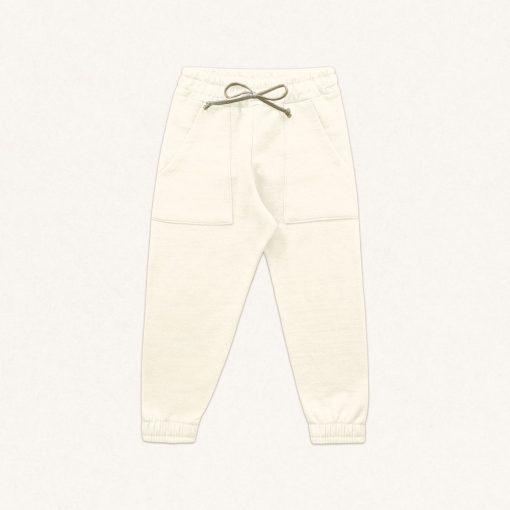 Calça Moletom Jogger com Bolso Marfim Fakini - Feminina