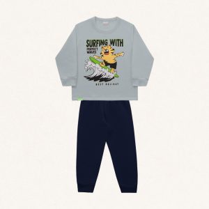 Conjunto Moletom Surfing Cinza Fakini – Masculino