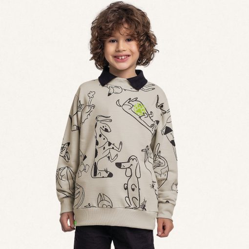 Blusa Moletom Best Friend Cachorrinho Fakini - Masculina