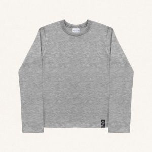 Blusinha Manga Longa Malha Mescla Fakini - Feminina