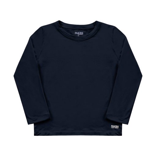 Camiseta Manga Longa Térmica Peluciada Marinho Fakini - Unissex
