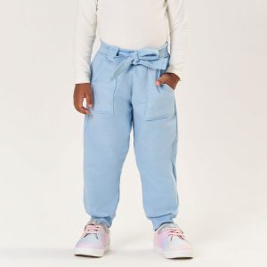 Calça Moletom Felpado Azul Claro Tileesul - Feminina