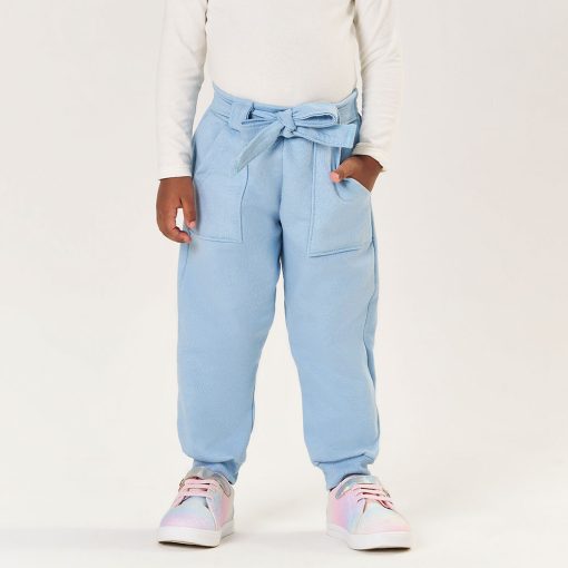 Calça Moletom Felpado Azul Claro Tileesul - Feminina