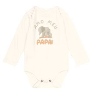 Body Manga Longa Amo Meu PAPAI Brandili - Unissex