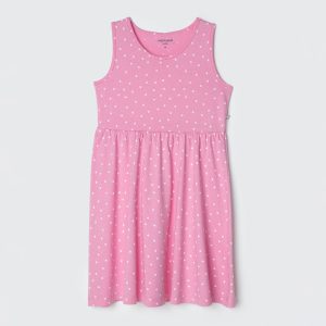 Vestido Regata Rosa Poá Hering - Feminino