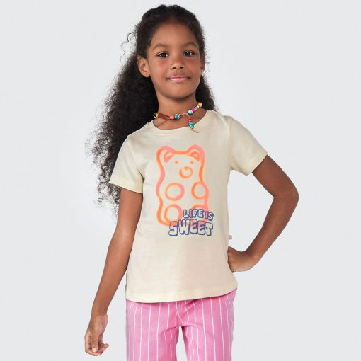 Camiseta Manga Curta Ursinho Hering - Feminina