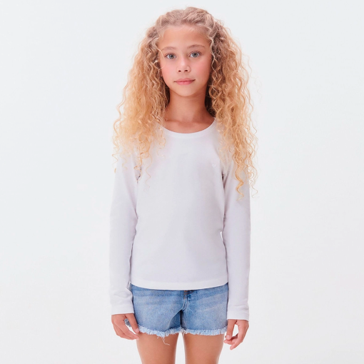 Blusinha Manga Longa Básica Rosa Hering - Feminina