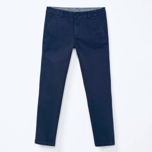 Calça Chino em Sarja Marinho Hering - Masculina