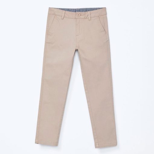 Calça Chino em Sarja Bege Hering - Masculina