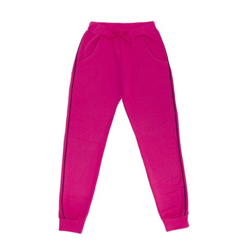 Calça Moletom Flanelada com Punho e Filete Lateral Taita - Feminina