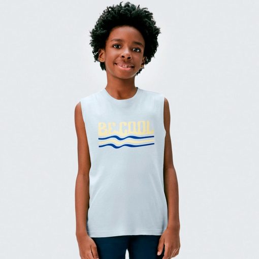 Camiseta Regata Be Cool Azul Claro Hering - Masculino