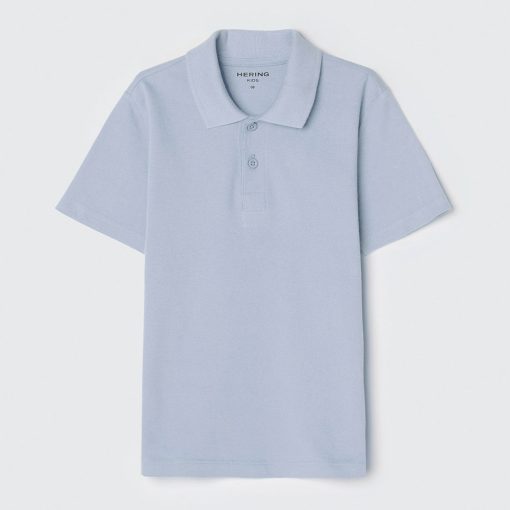 Camisa Polo Básica Azul Hering - Masculina