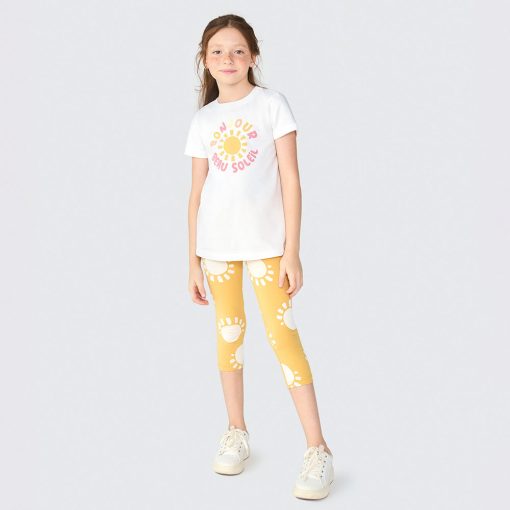 Conjunto Camiseta Manga Curta e Legging Corsário Bonjour Hering - Feminino