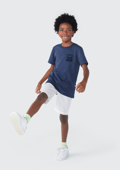 Camiseta Manga Curta Skate Azul Hering - Masculino