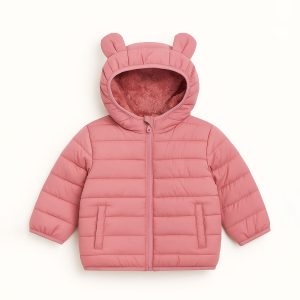 Jaqueta Puffer Peluciada Infantil com Orelhinhas Grand Bazar - Feminina