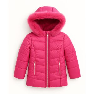 Jaqueta Puffer Capuz com Pelinho e Forro Peluciado Grand Bazar - Feminina